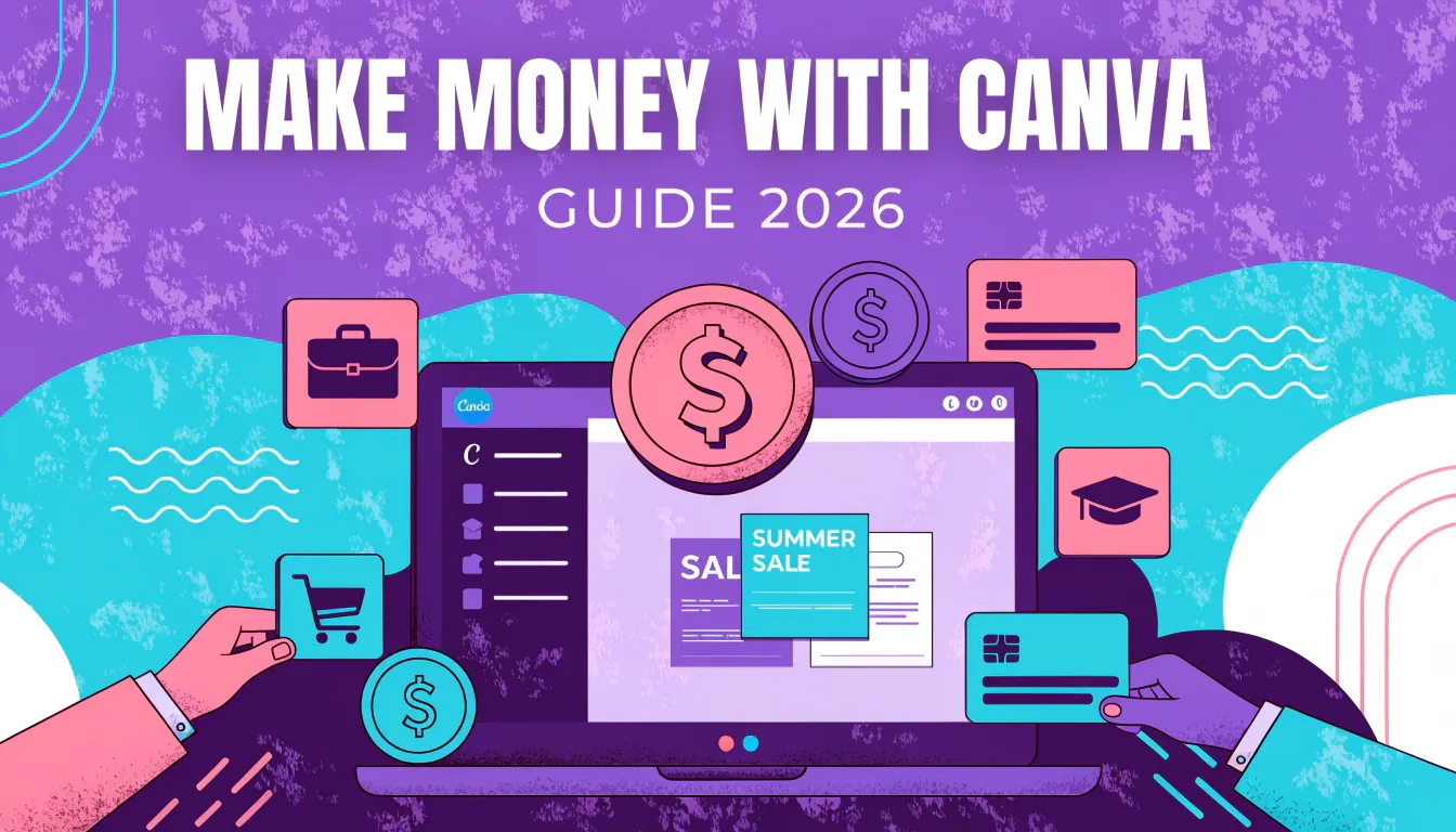Thumbnail for Ultimate Guide: 10+ Ways to Make Money with Canva (2026 Guide)