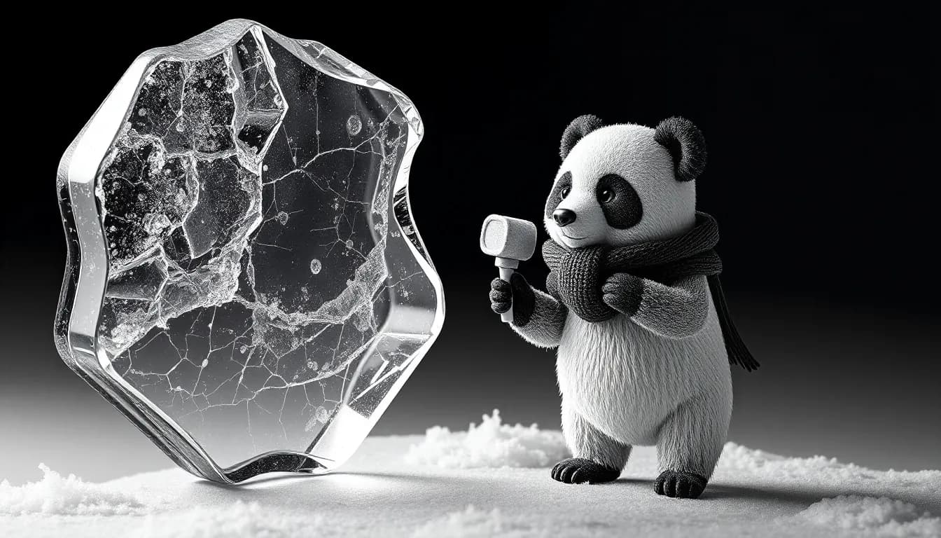 A photo that is half color and half black and white