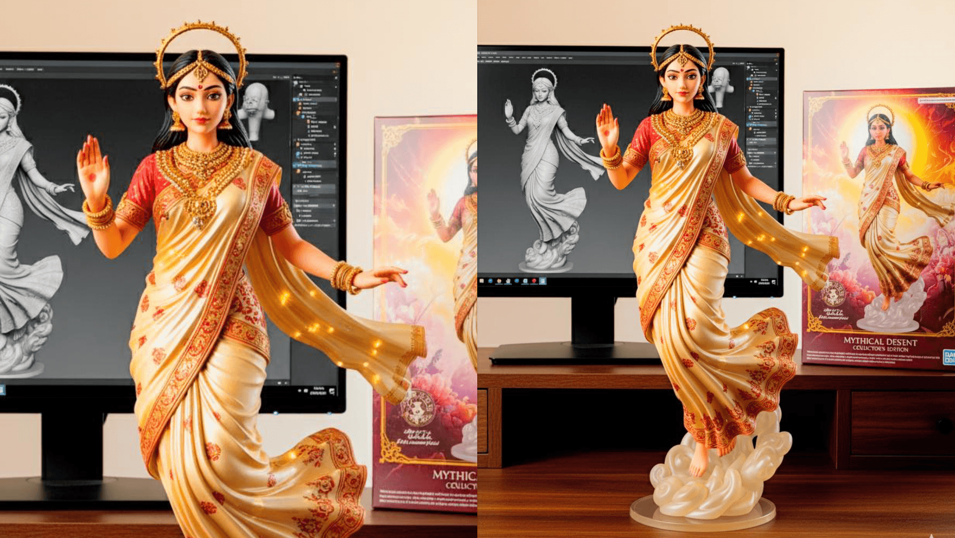 Prompt 5: Mythical Indian Goddess-Inspired Edition