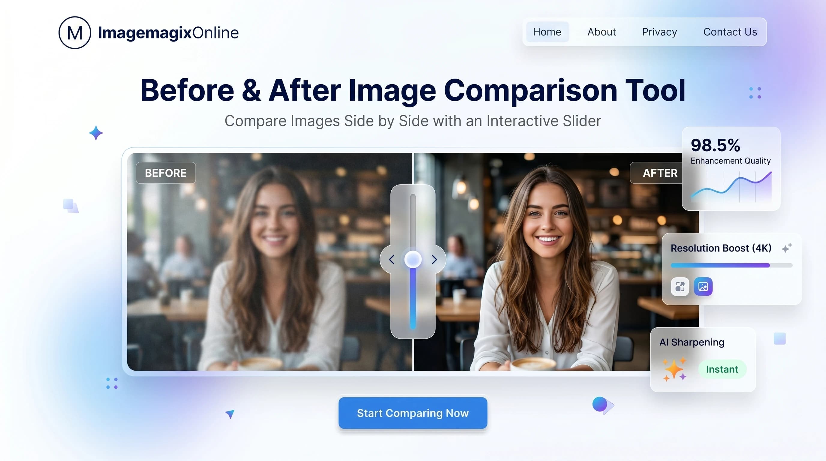 Before/After Slider tool preview
