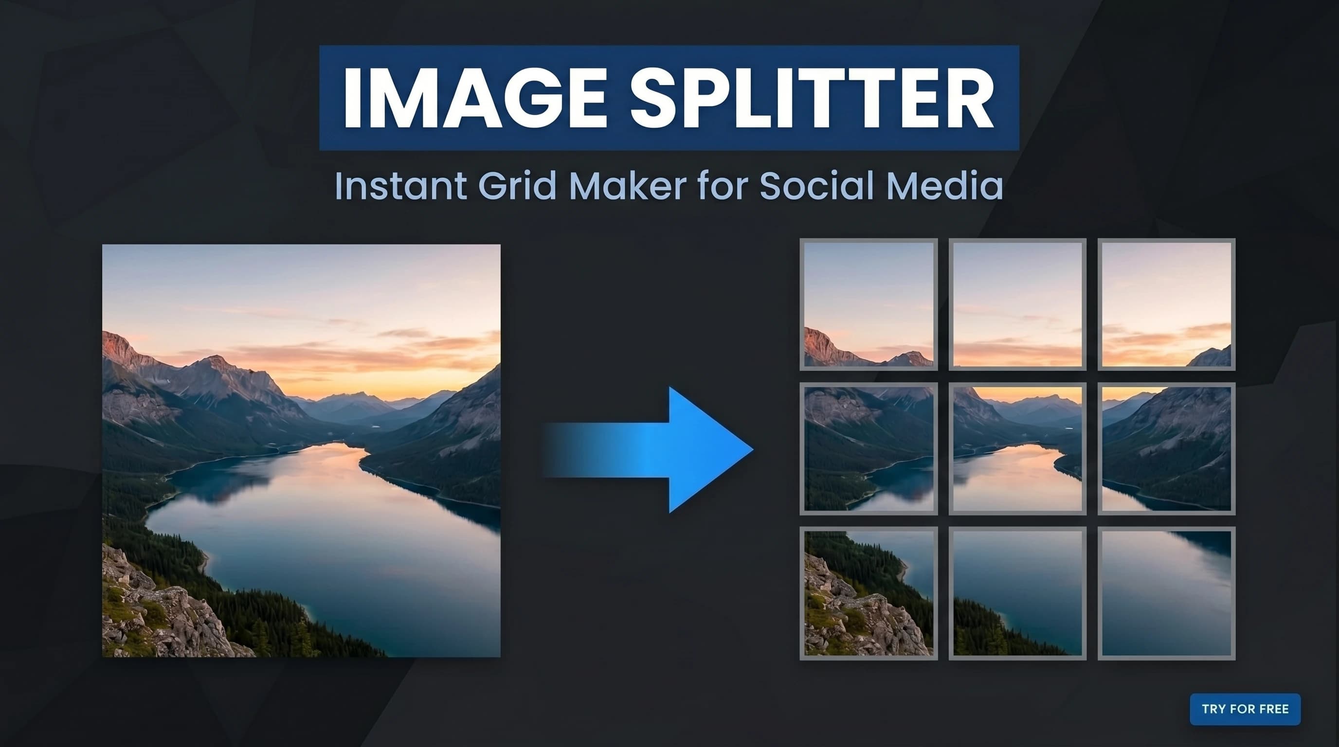 Instagram Grid Maker & Image Splitter tool preview