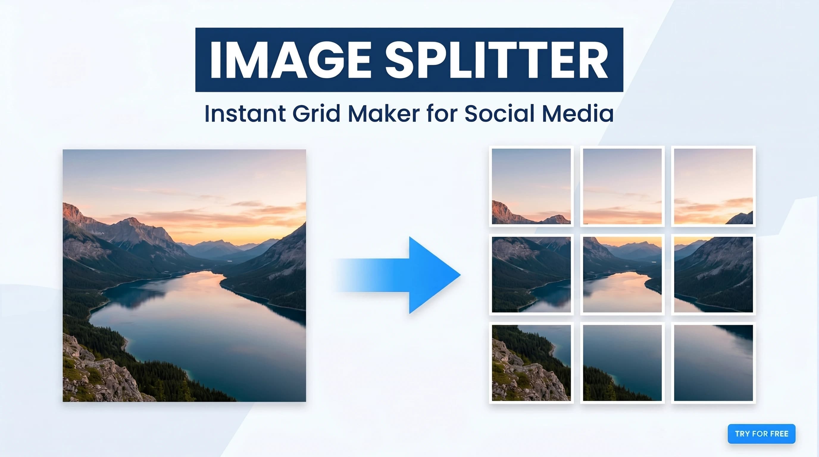 Instagram Grid Maker & Image Splitter tool preview