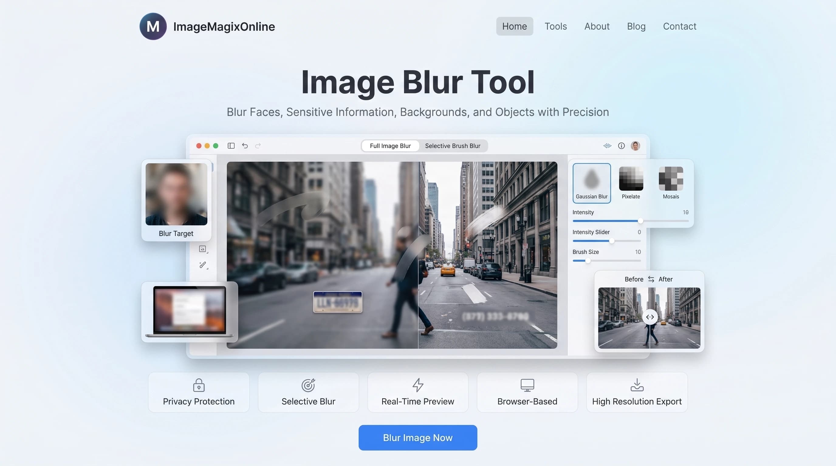 Blur Tool tool preview