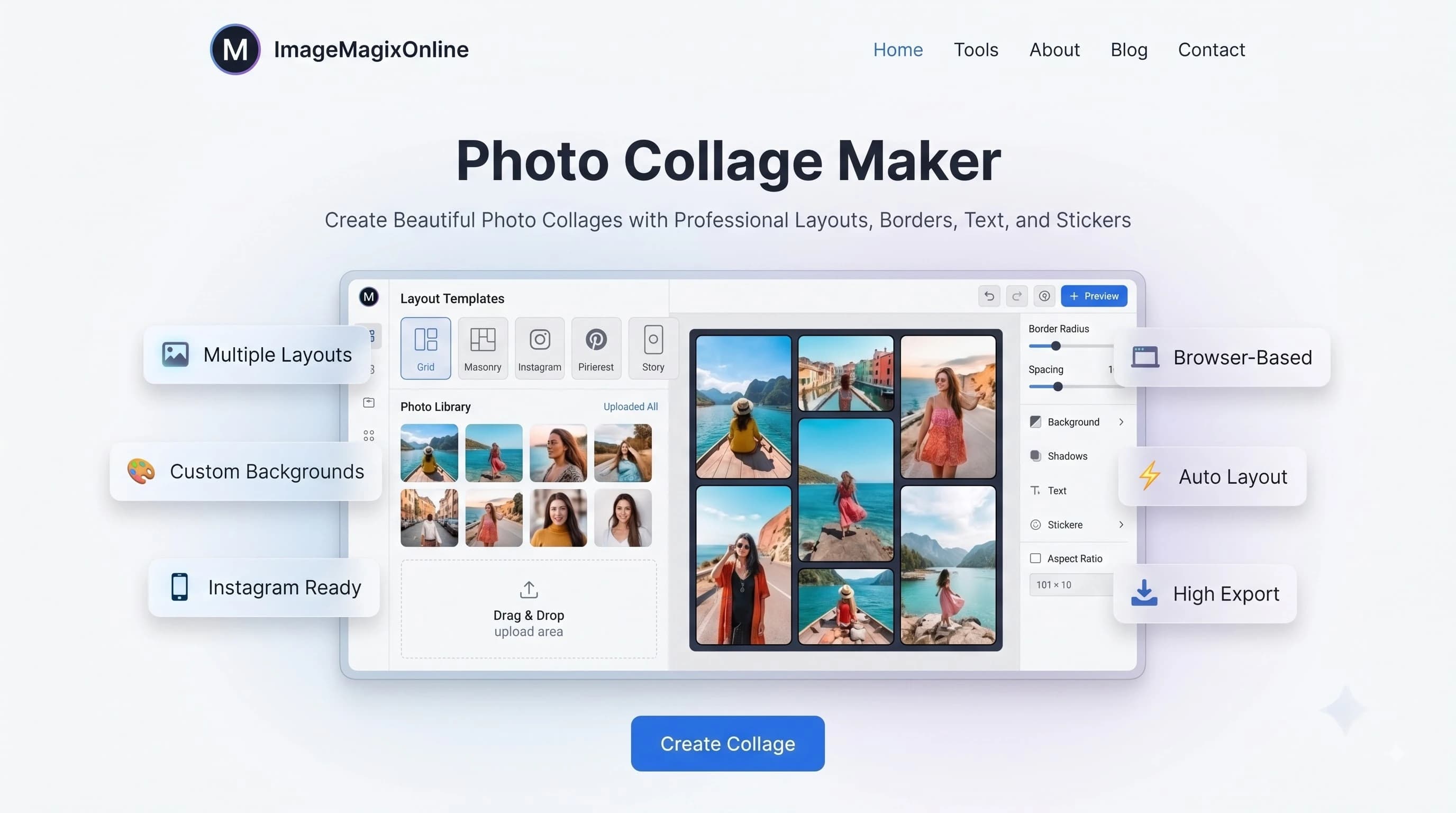 Collage Maker tool preview